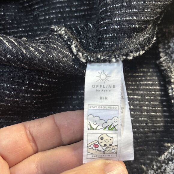 Offline By Aerie Snowday Two Piece Set Wide Leg Pants Mock Neck Top Medium - Picture 10 of 16